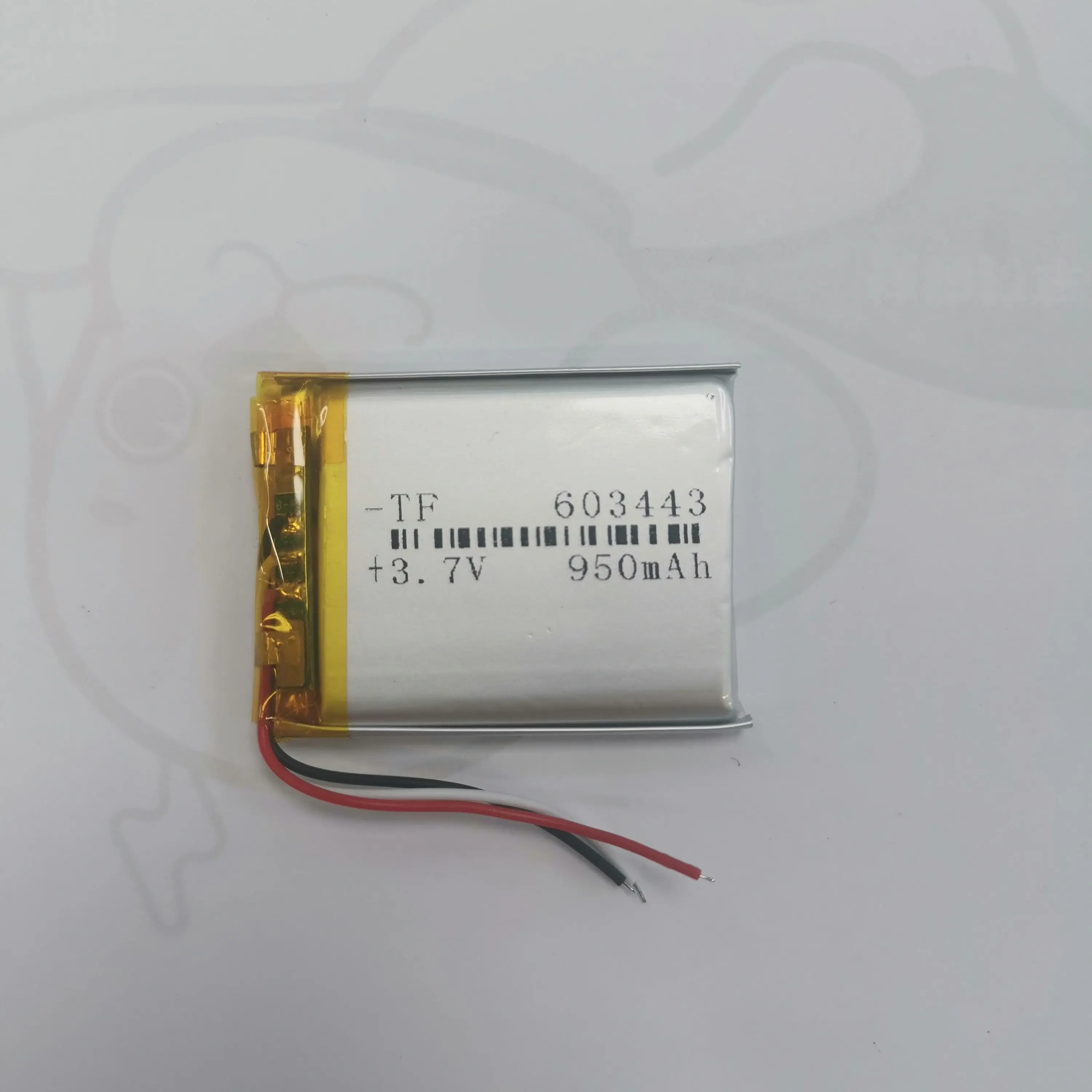 3,7 3 тел 603443 063443 литиева батерия с капацитет 950 mah със защитно плащане, се използва за Bluetooth MP4 1 бр./лот Изображение 0