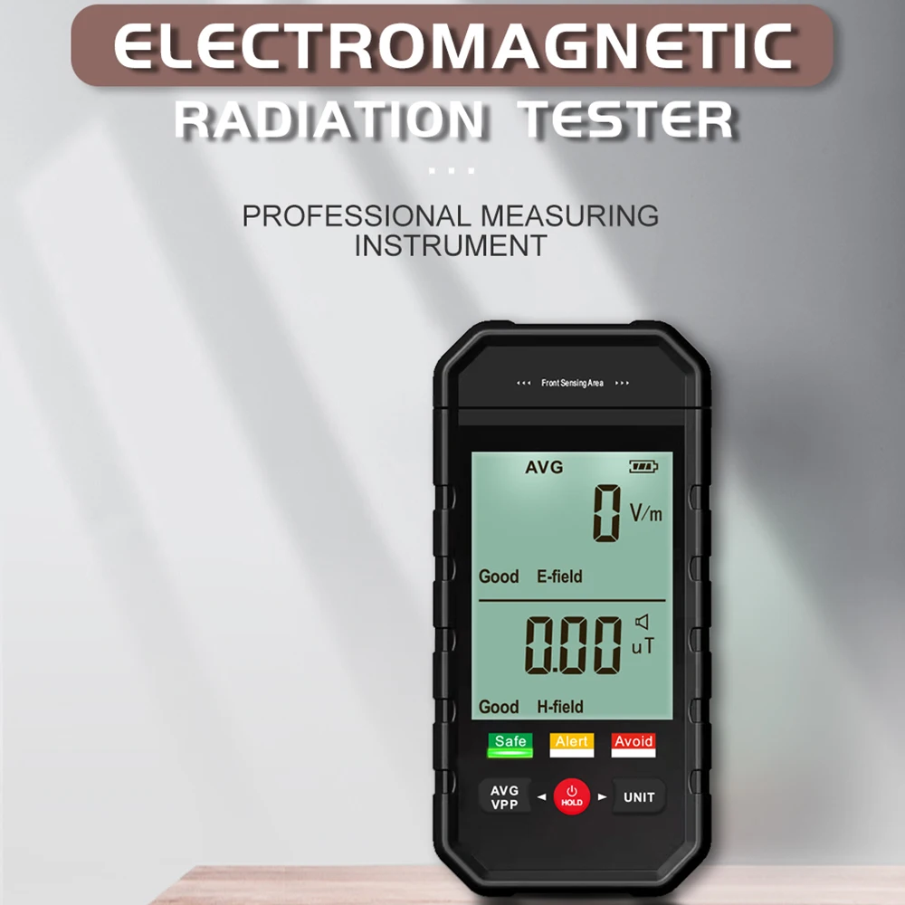 ET925LCD Преносим Тестер на електромагнитна радиация, Дозиметър EMF, Детектор за радиация на Електрически, магнитни полета, Звукови Светлинна аларма Изображение 0