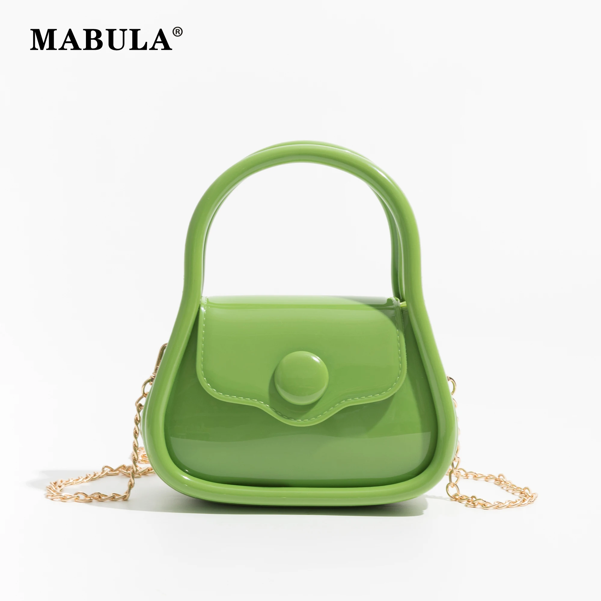 MABULA/ Обикновена чанта през рамо с катарама, чантата е от изкуствена кожа с гладка повърхност За жени, чанта през рамо за пазаруване и пътуване Изображение 0
