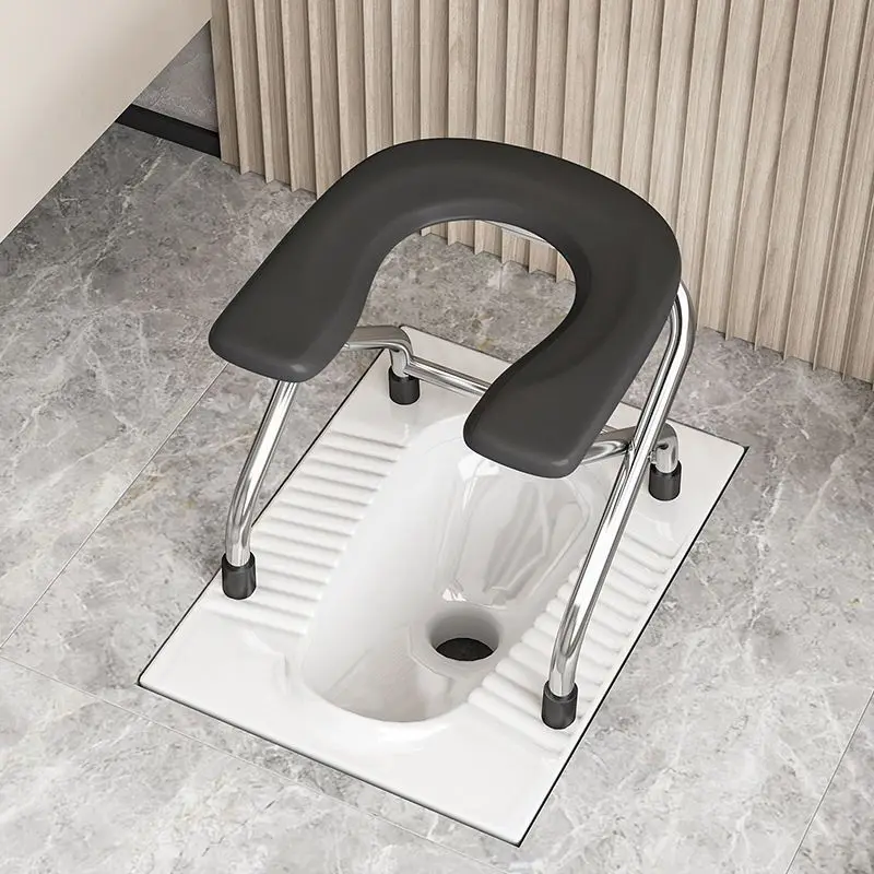 U-Образна Сгъваем Стол За бременни-Възрастни Хора Стол за тоалетна Стол От неръждаема стомана Стол за тоалетна демократ и Тоалетна Изображение 0
