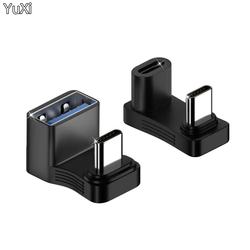 YUXI 1бр USB C Включете към USB A Женски 5 Gbit/с Type-C 3,1 Адаптер Удължител данни, 100 W За Бързо Зареждане на лаптоп Steam Deck Конвертор Изображение 0