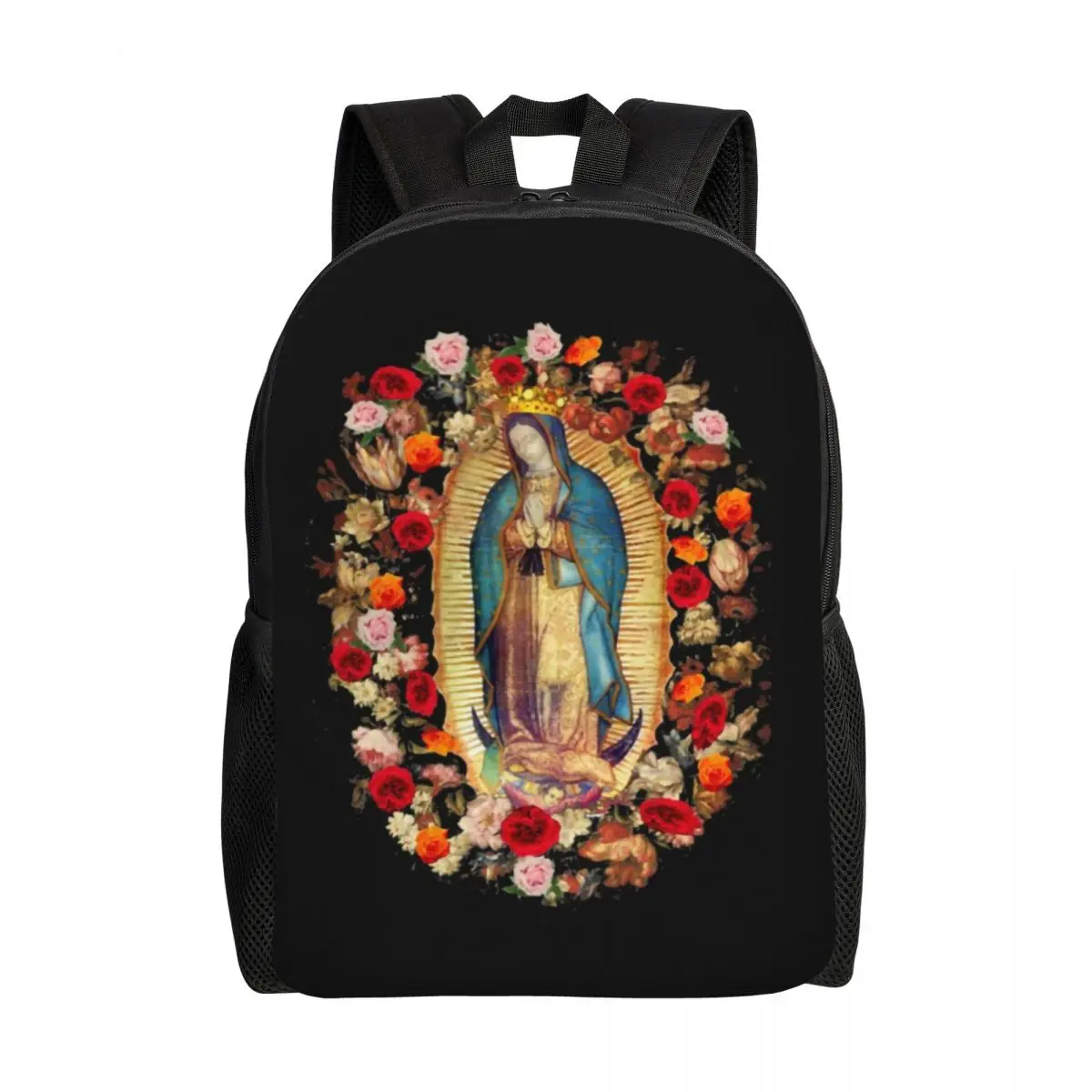 Богородица Гваделупская Мексико Дева Мария Раница за Лаптоп Модерна Чанта за Книги за Студенти Мексико Католически Чанти на Светиите Изображение 0