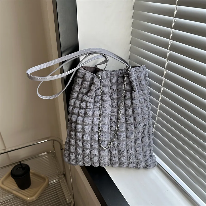 Дамска чанта за през рамо в Корейски стил, Голяма чанта голям-тоут, Чанта, портфейл, Модни Холщовая чанта-кофа, 2023 Нова Дамска чанта за пазаруване на работа Изображение 0
