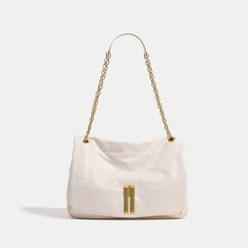Дамска чанта с голям капацитет, Новата Модерна дамска чанта, Луксозна Дизайнерска чанта през рамо от изкуствена кожа, ежедневна чанта през рамо с веригата Изображение 0