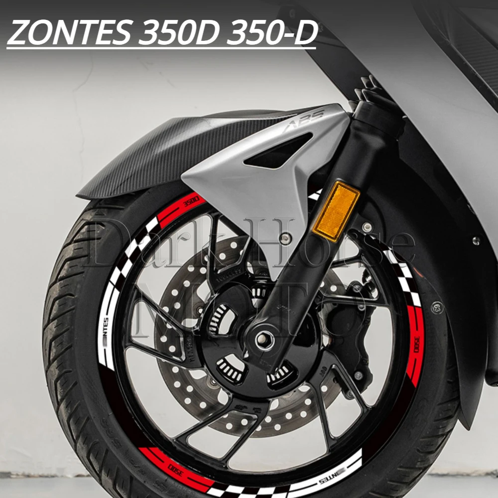 Етикети към ступицу мотоциклет, стикери джанти, декоративни светлоотразителни стикери, модификация, аксесоари за ZONTES ZT 350-D 350D Изображение 0