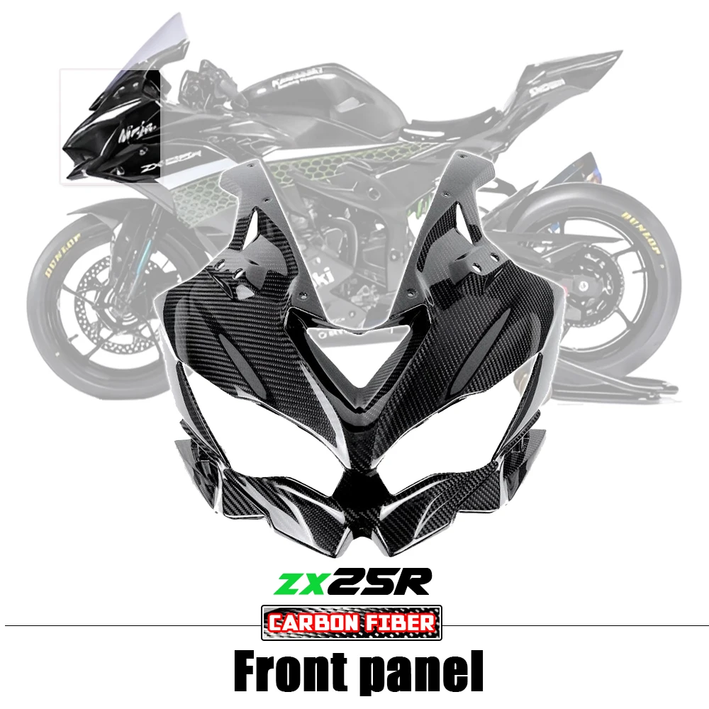 За Kawasaki ZX25R ZX 25R 2020 - 2023 100% Инсталиране на фарове от Въглеродни влакна, Дефлектор на Предния Капак, Аксесоари за мотоциклети Изображение 0