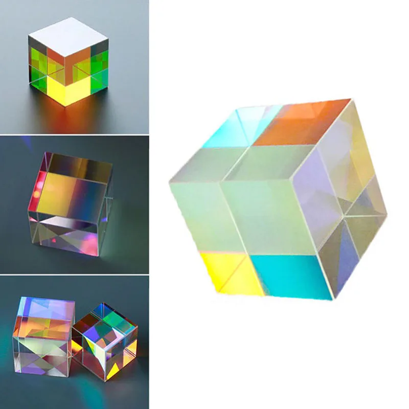 За Аксесоари Фотографски призми Светлинна призма Сладки подаръци Красят Разделяющийся Куб за снимане X-Beam cube Стъкло 12,7 мм дихроичное Изображение 0