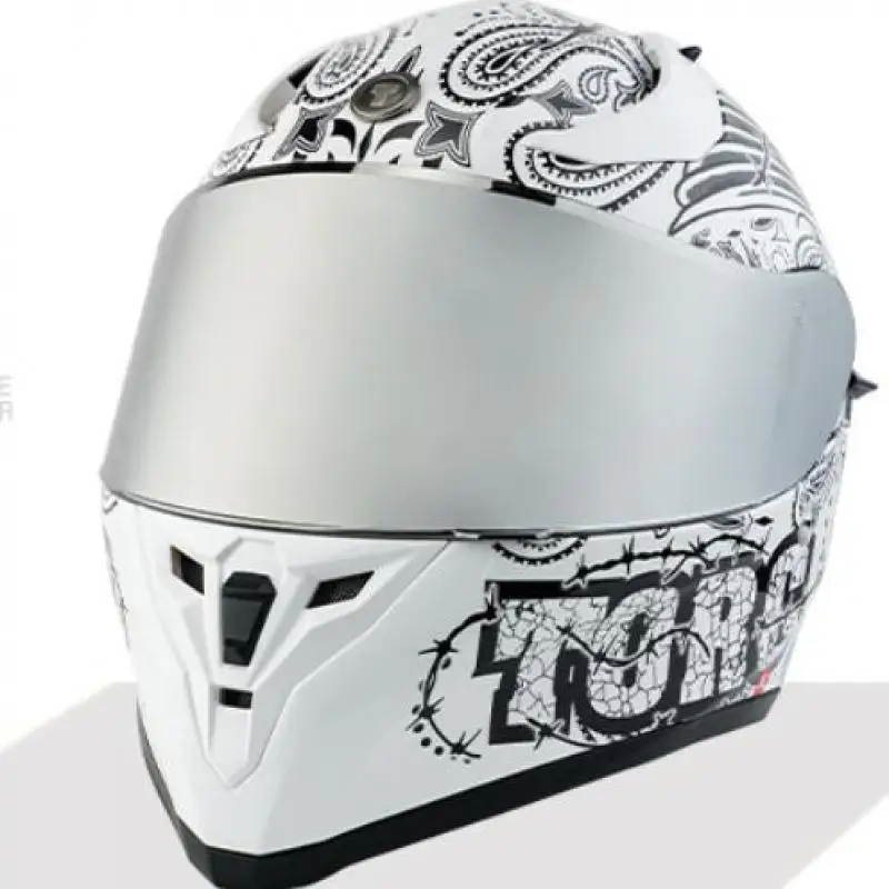 Каска TORC T18 от висококачествена ABS-пластмаса classic с двойна козирка, за предпазване на цялото лице, за високо съдържание на състезания и пътни мотоциклети предпазна каска Изображение 0