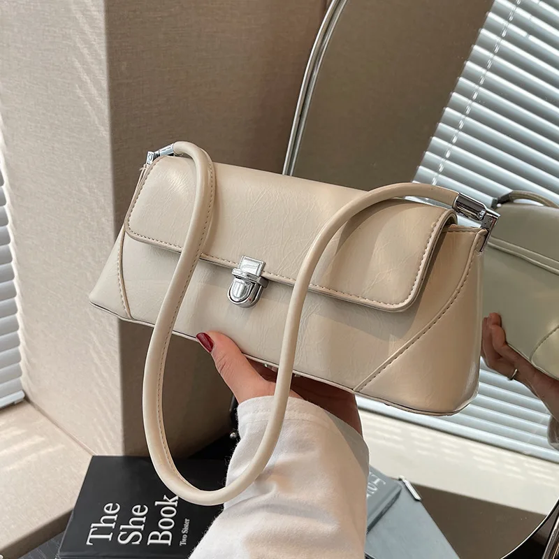 Луксозна Дизайнерска чанта за подмишниците, чанта през рамо от изкуствена кожа за жени, 2023, чанти-тоут, Летни Дамски Малки квадратни чанти Ins Изображение 0