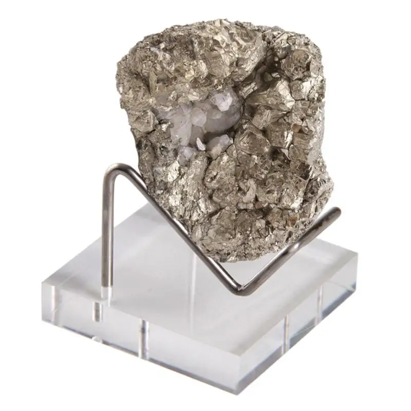 Метална Поставка за минерали с Акрилни Творчески елемент, Верига за бижута с Голям Капацитет, Аксесоари за украса на дома Изображение 0