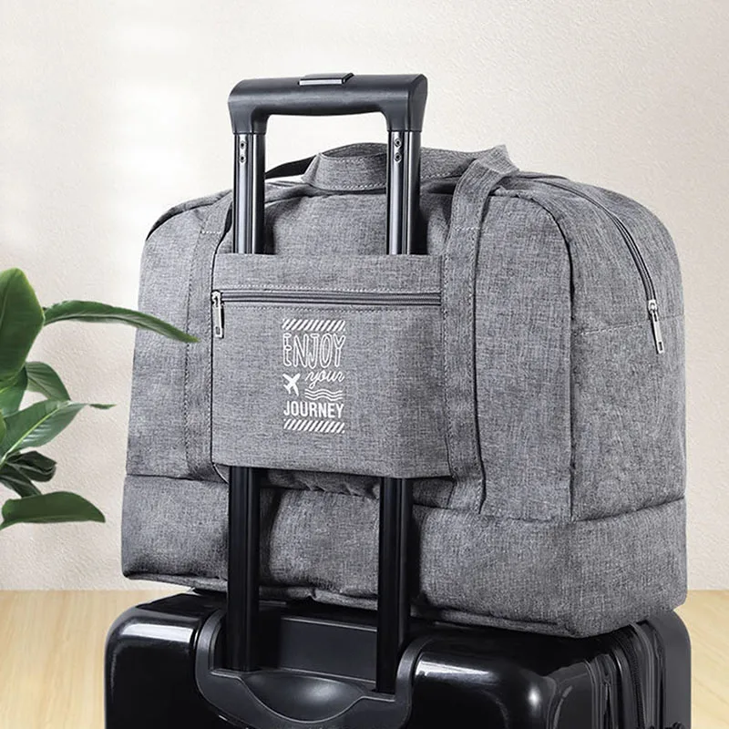 Модерна Сгъваема чанта Дамски Оксфорд Пътна чанта за почивните дни и вечер, Голям капацитет, ръчния багаж, чанта-тоут, аксесоари за чанти Изображение 0
