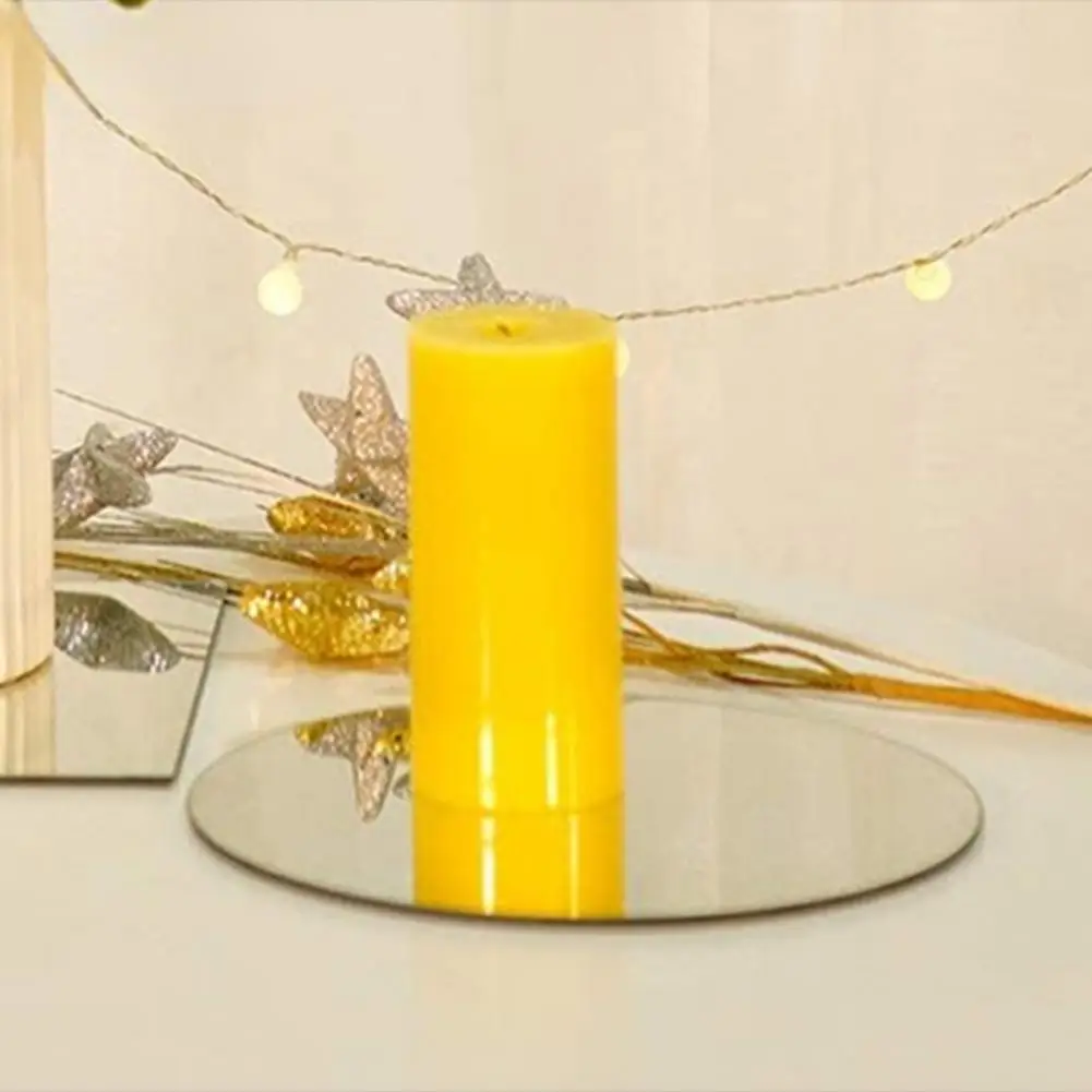 Практична тава за свещи с дълъг срок на служба, сребърен поднос за съхранение, централна тава за свещи за банкет Изображение 0