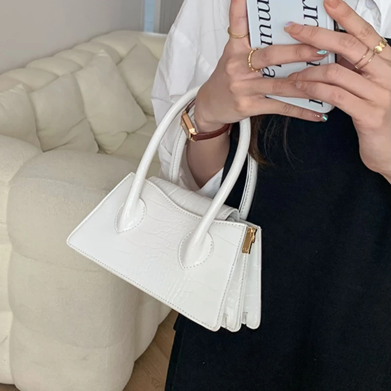 Просто модерна дамска чанта-месинджър, Малки квадратни клатчи, портмонета и чанти, обикновена дамска чанта през рамо за жени Изображение 0
