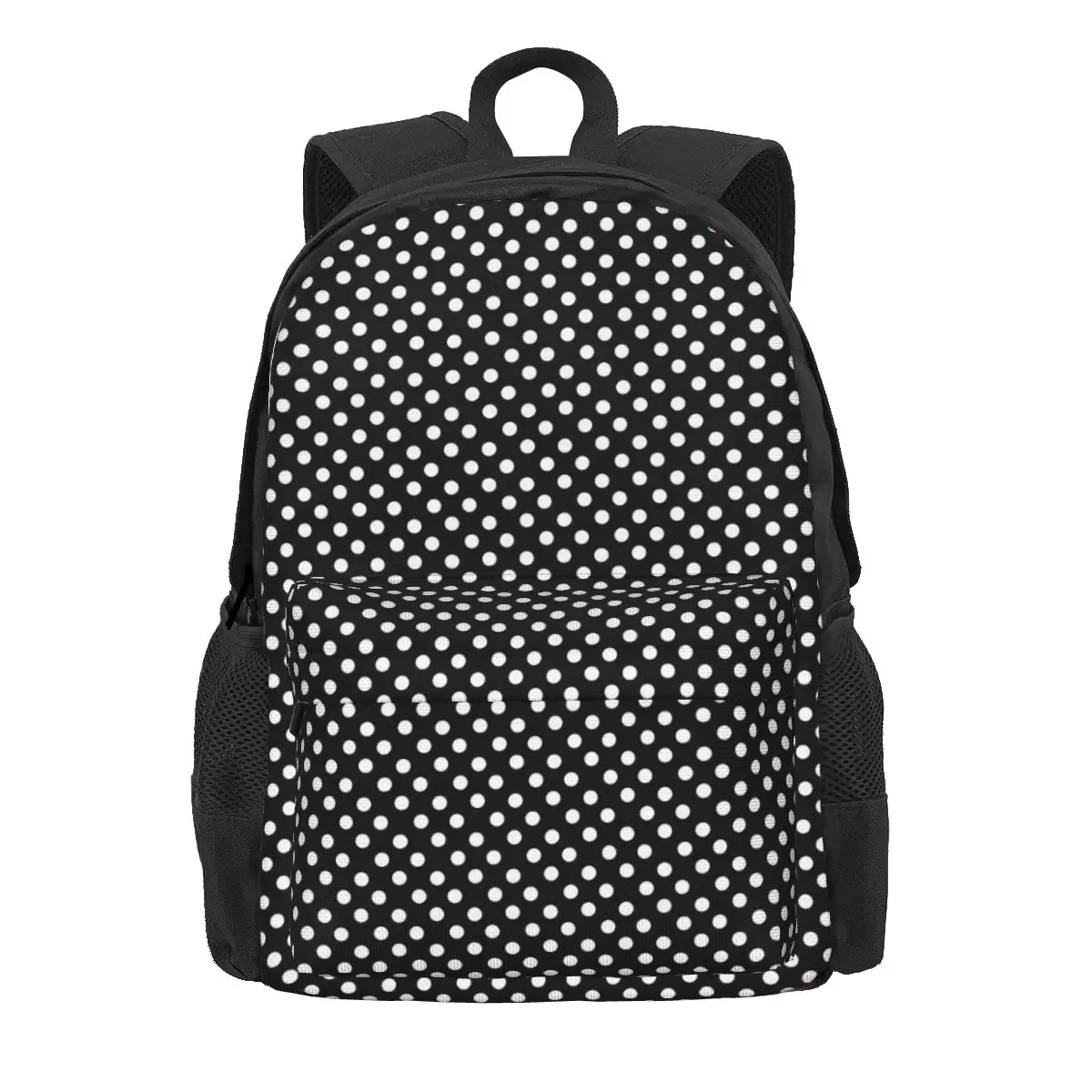 Раница с принтом в грах, черно-бели раници за колеж, Унисекс, обичай големи училищни чанти, елегантен раница Изображение 0