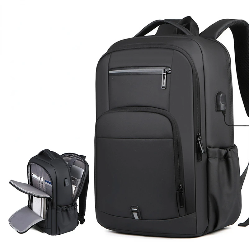 Училищна чанта с Голям капацитет, 15.6-инчов Раница за лаптоп, Здрава Ежедневни Училищна чанта, Мултифункционален USB порт за Зареждане, Водоустойчив Изображение 0