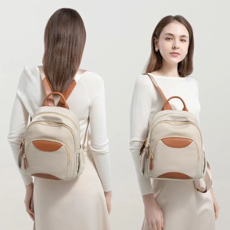 2023 Нови Модни Дамски Раници, Ежедневни Благородна Оксфорд дамска чанта, Корейски Ученическа раница, чанта за лаптоп Изображение 1