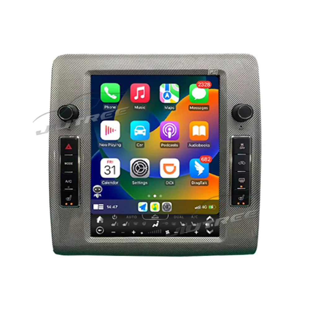 Android 128 GB за Dodge Challenger 2008 2009-2014, Автомобилното радио, Навигация CarPlay, Мултимедиен плеър, Видео главното устройство Изображение 1