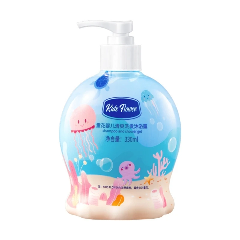 E74C Детски душ Гел С аромат, Мек Подхранващ, почистващ за кожата, 330 мл Изображение 1