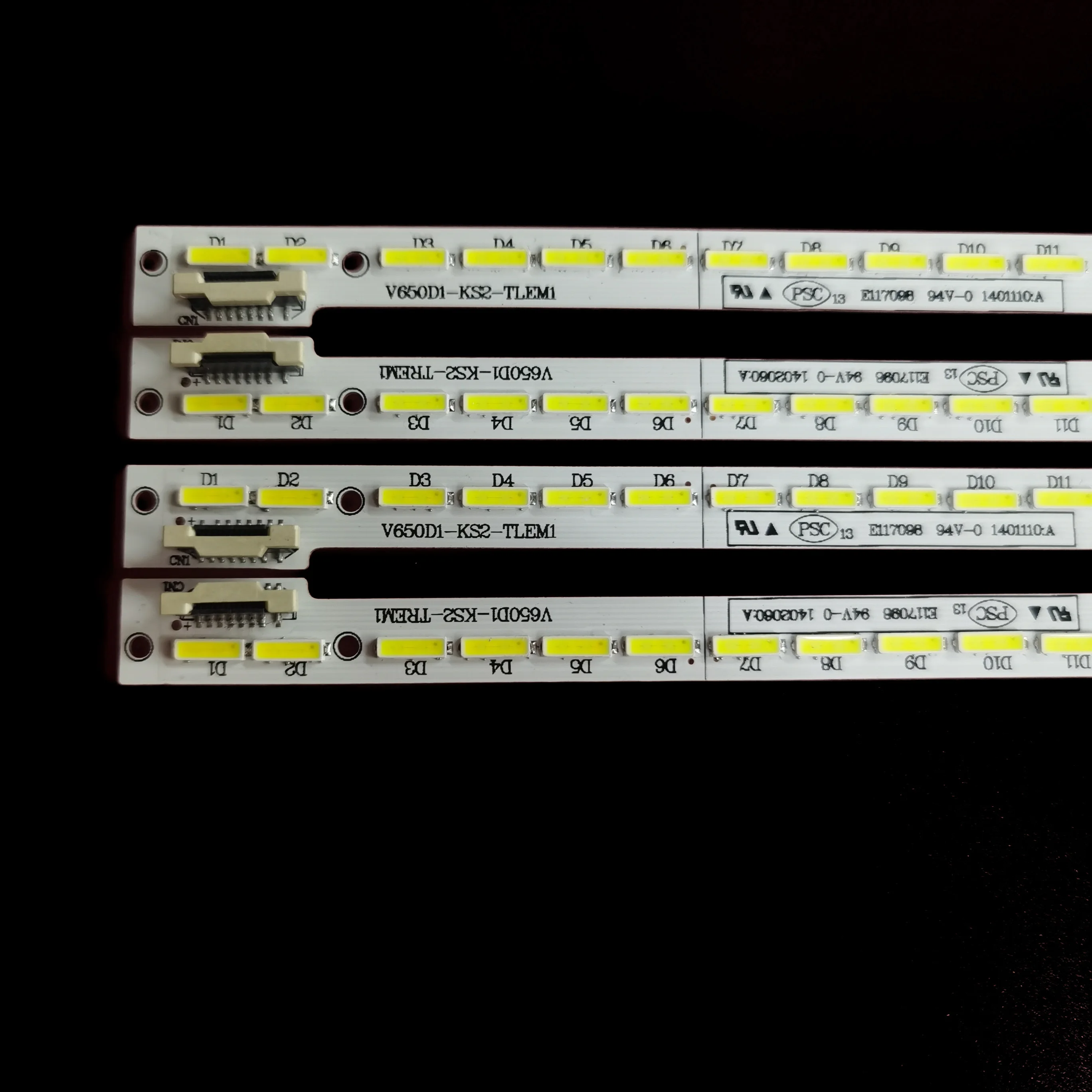 Led лента подсветка V650DK1-KS2-TLEM03 V650DK1-KS2-TREM03 за D65F351 65PUK7120/12 V650HP1-LS6 SN065LD690-FDTV Изображение 1