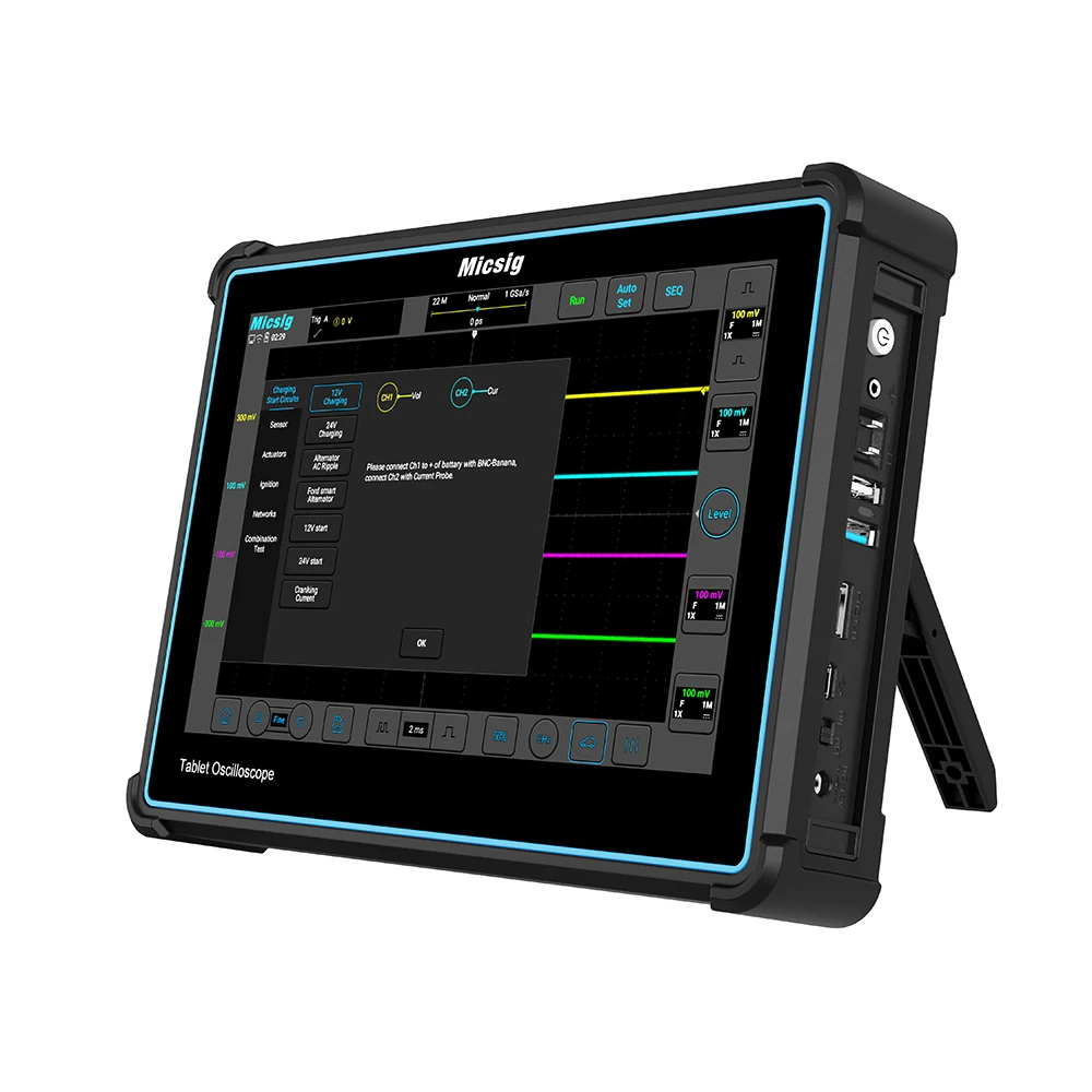 Micsig ATO3004 Нов автомобил tablet Осцилоскоп ATO3004 TFT-LCD С пълен сензорен контрол Универсален интерфейс сензор Изображение 1