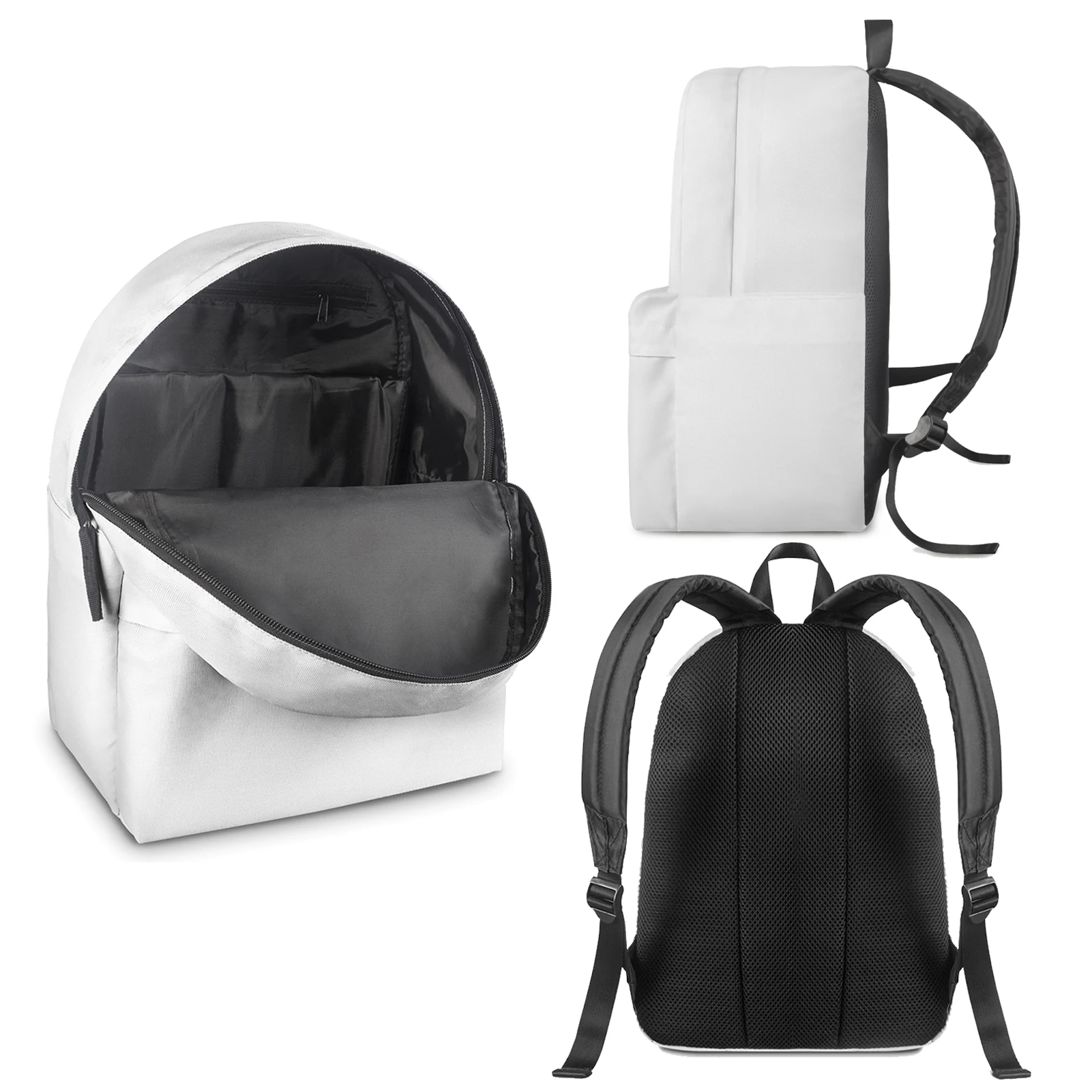 YIKELUO, цветни раница с абстрактна /Анимационни Акула, Удобна Регулируема Лента за носене през рамо, чанта за лаптоп с цип, Ежедневни чанти Mochila Изображение 1