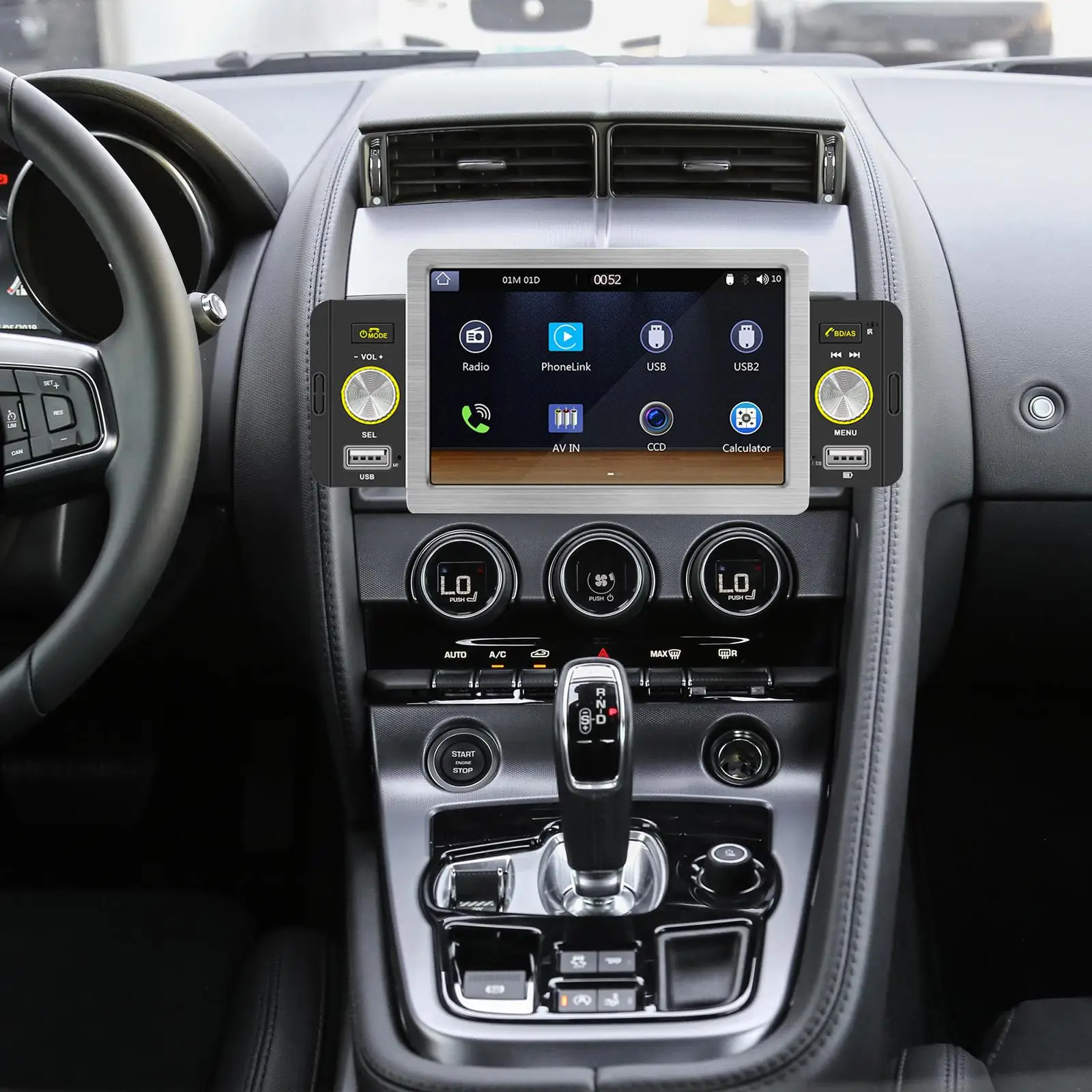 Авто MP5 плейър с 5-инчов изход Rds AUX вход, автоматично сензорен екран, USB, авто екран, автомобилна стерео уредба Изображение 1