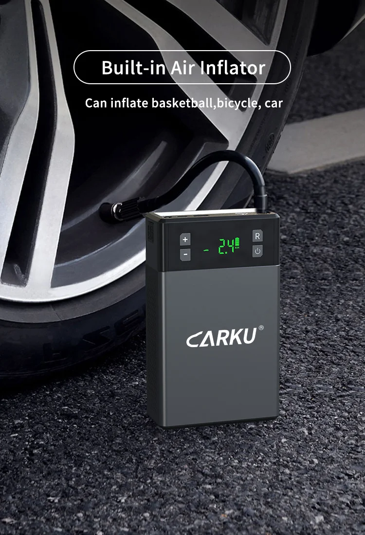 Автомобилен стартер CARKU най-новия дизайн 1000A 12 с функция за въздушна помпа Изображение 1
