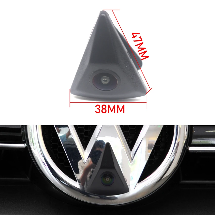 Автомобилна Камера на Предния преглед За Volkswagen VW Превозвачът T3 T4 T5 T6 2003 ~ 2022 2023 RCA АУДИО Интерфейс 12V NTSC Система HD CCD КАМЕРА Изображение 1