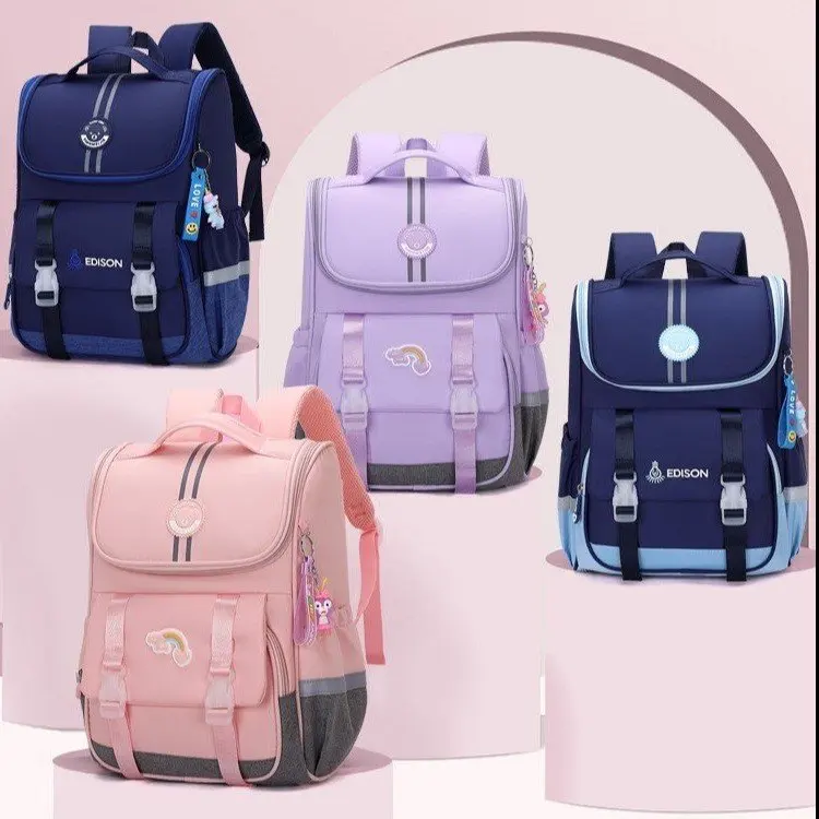Висок клас Класически нова чанта за начално училище с голям капацитет, раница за момчета и момичета, Класически училище раница за всеки ден, пътна чанта Изображение 1