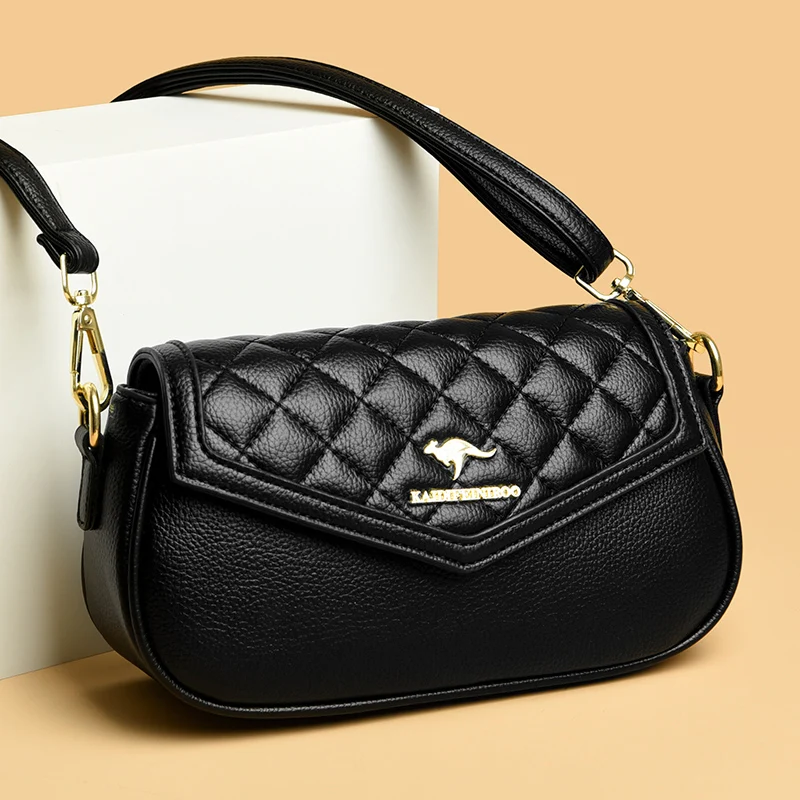 Висококачествени ежедневни чанти през рамо от изкуствена кожа за жени 2023 Нови Луксозни портфейли и чанти, Дамски чанти чанти-лотария Изображение 1