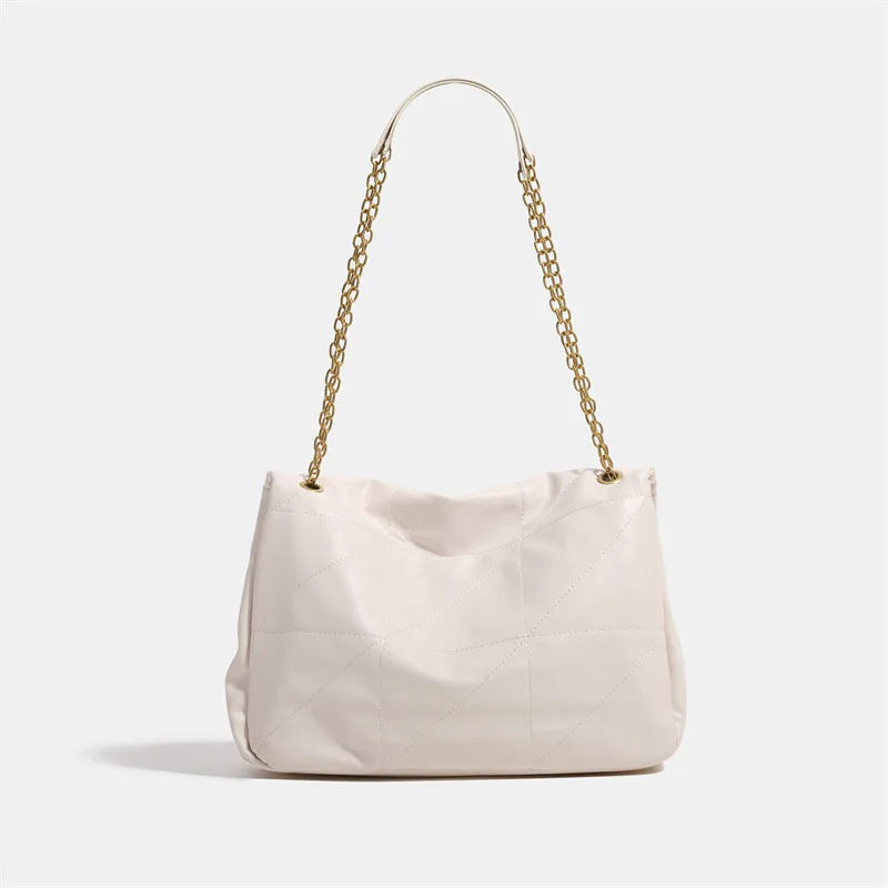 Дамска чанта с голям капацитет, Новата Модерна дамска чанта, Луксозна Дизайнерска чанта през рамо от изкуствена кожа, ежедневна чанта през рамо с веригата Изображение 1