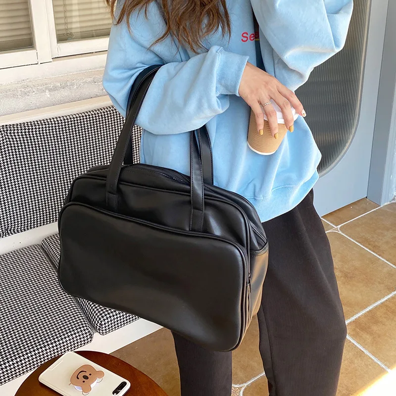 Дамски чанта през рамо, Женствена чанта през рамо с Голям капацитет, чанти-тоут, Пътна чанта sac Изображение 1