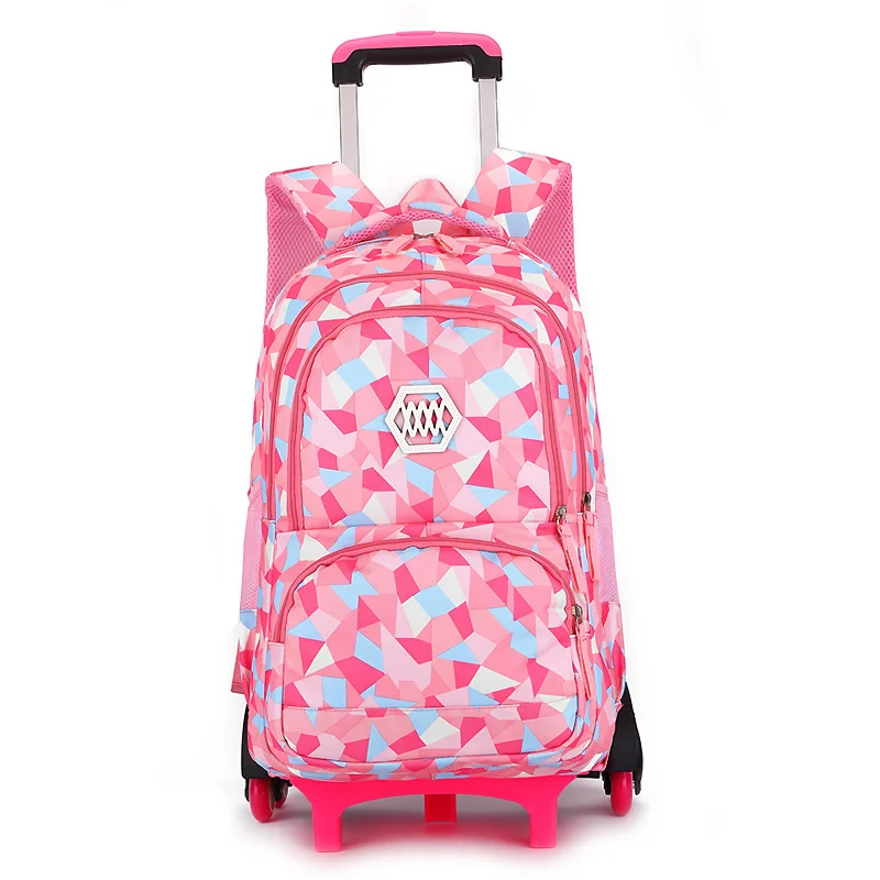 детски пътнически багаж, чанта за количка, училищна чанта за количка, раница на колела, ученически раници-количка за момичета, чанта за количка за момичета, чанта Изображение 1