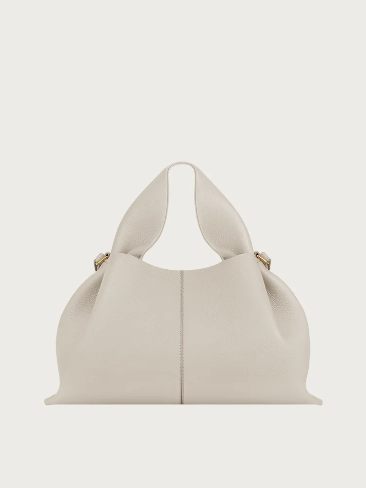 Луксозна Дизайнерска Нова Дамска чанта Cloud Чанта от естествена кожа, Преносим дамска чанта-месинджър чанта за равиоли Изображение 1