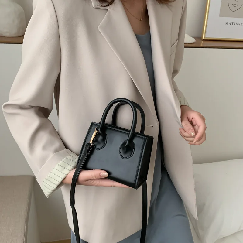 Новата модерна дамска Мини чанта през рамо INS, универсална малка квадратна чанта в западен стил, дамски чанти, чанти за жени Изображение 1