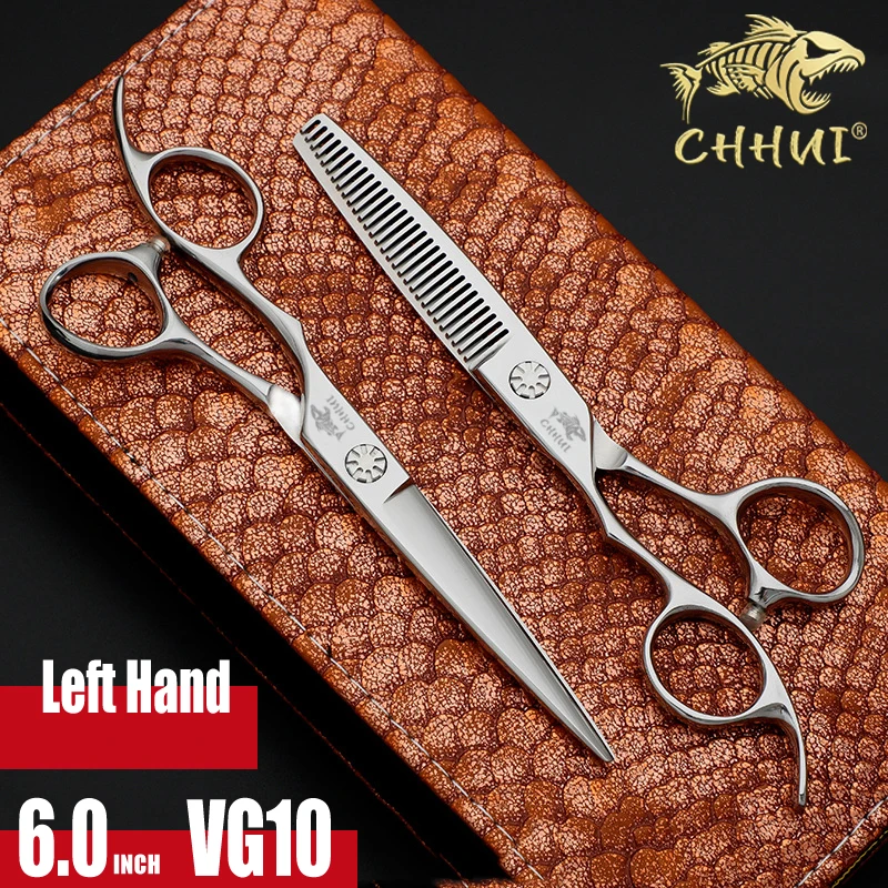 Ножици за коса с Лявата си Ръка 6.0 Професионални Фризьорски Ножици За Разреждане на Фризьорски Ножици Комплект Ножица За Подстригване на Коса VG10 Японската Стомана Изображение 1