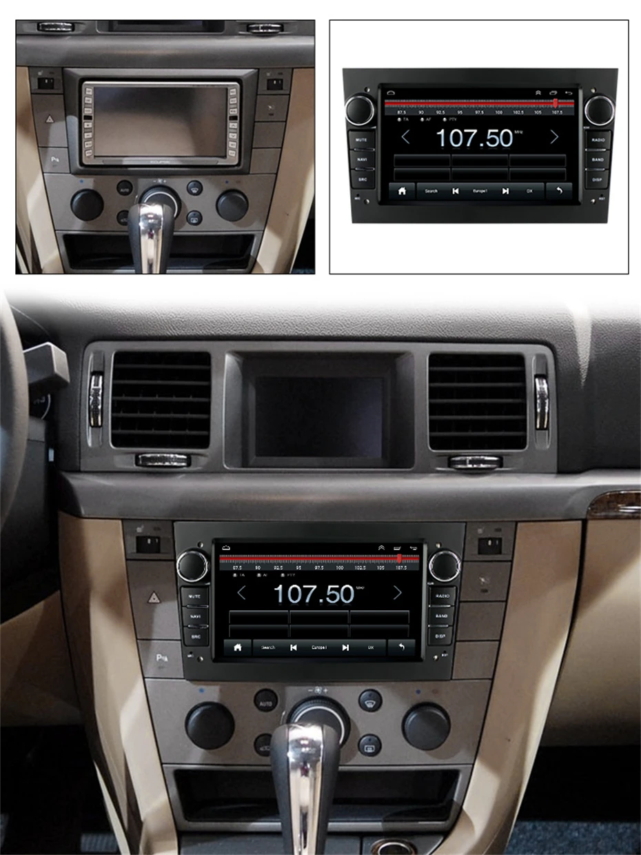 Радиото в автомобила Android 12 За Opel Antara Vauxhall Astra Meriva Виваро Combo Signum, Vectra Corsa 2din Мултимедия Видео DSP RDS Изображение 1