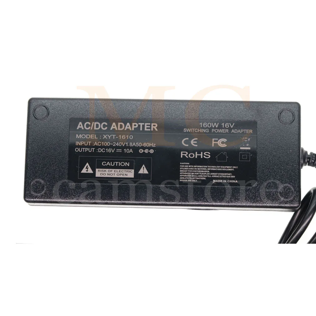 AC220V-D-tap 3-лентов Газа мощност 16V 10A/DC изходен Адаптер 3-Портов Сплитер за V-образни закрепване на камера/монитор Изображение 2