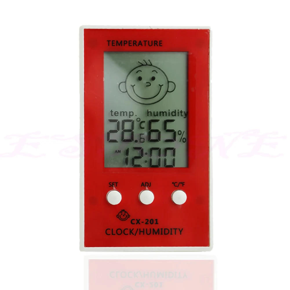 LCD цифров термометър за стая, влагомер, влага, температура, посока на сензора Изображение 2