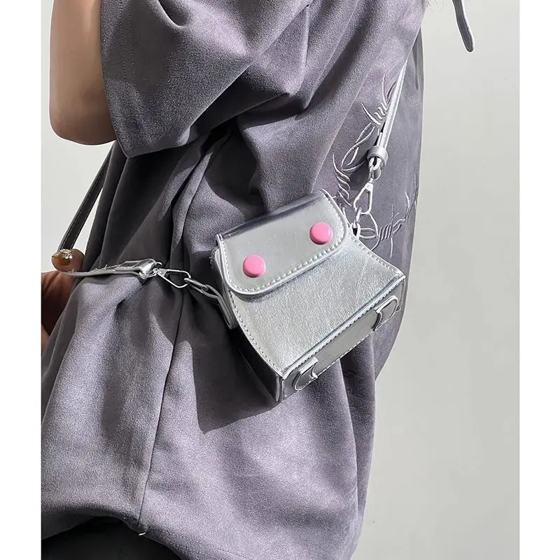 Miyagawa 2023 Нова Сладка Мини чанта през рамо за Момичета, Квадратна Чанта, Луксозна Модерна Чанта на едно Рамо, Корейската Елегантна Дизайнерска Чанта Изображение 2