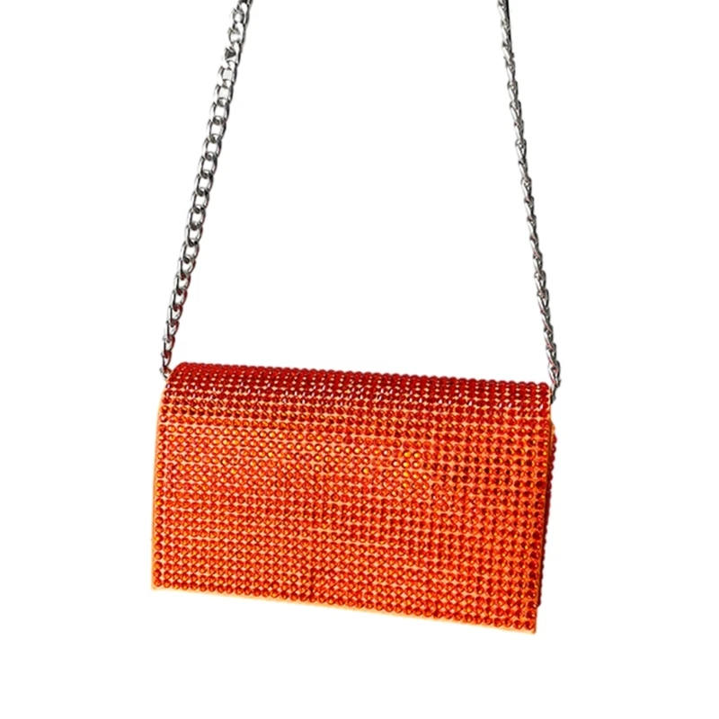 Блестяща Вечерна чанта за жени, Сватбен Клатч, чанта на верига, малка чанта за парти, чанта през рамо Изображение 2