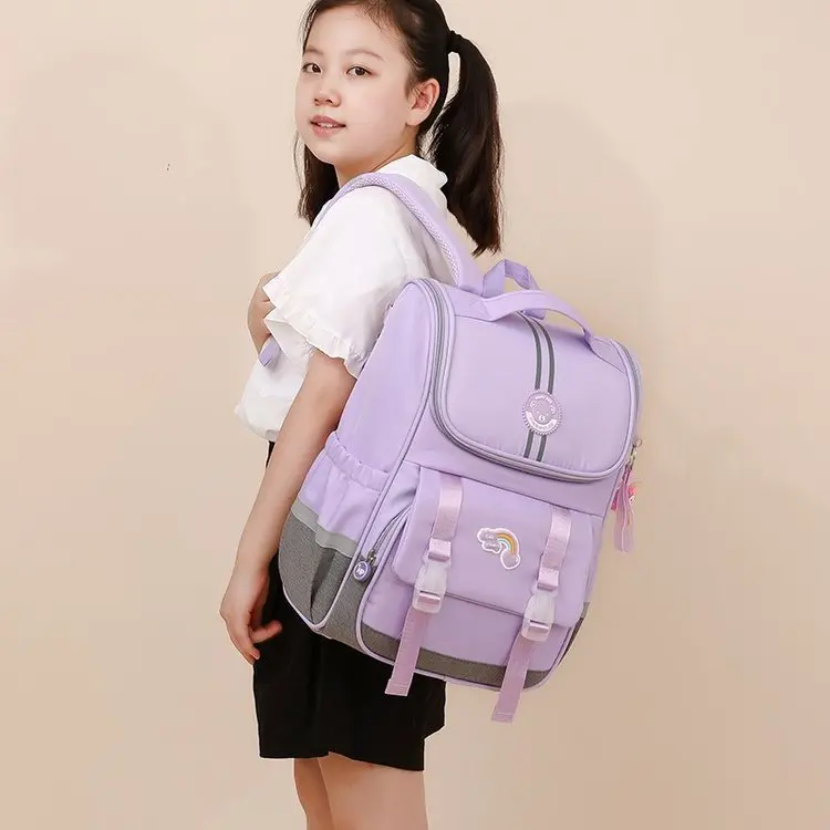 Висок клас Класически нова чанта за начално училище с голям капацитет, раница за момчета и момичета, Класически училище раница за всеки ден, пътна чанта Изображение 2