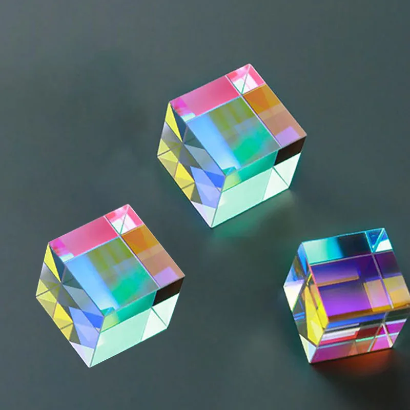 За Аксесоари Фотографски призми Светлинна призма Сладки подаръци Красят Разделяющийся Куб за снимане X-Beam cube Стъкло 12,7 мм дихроичное Изображение 2