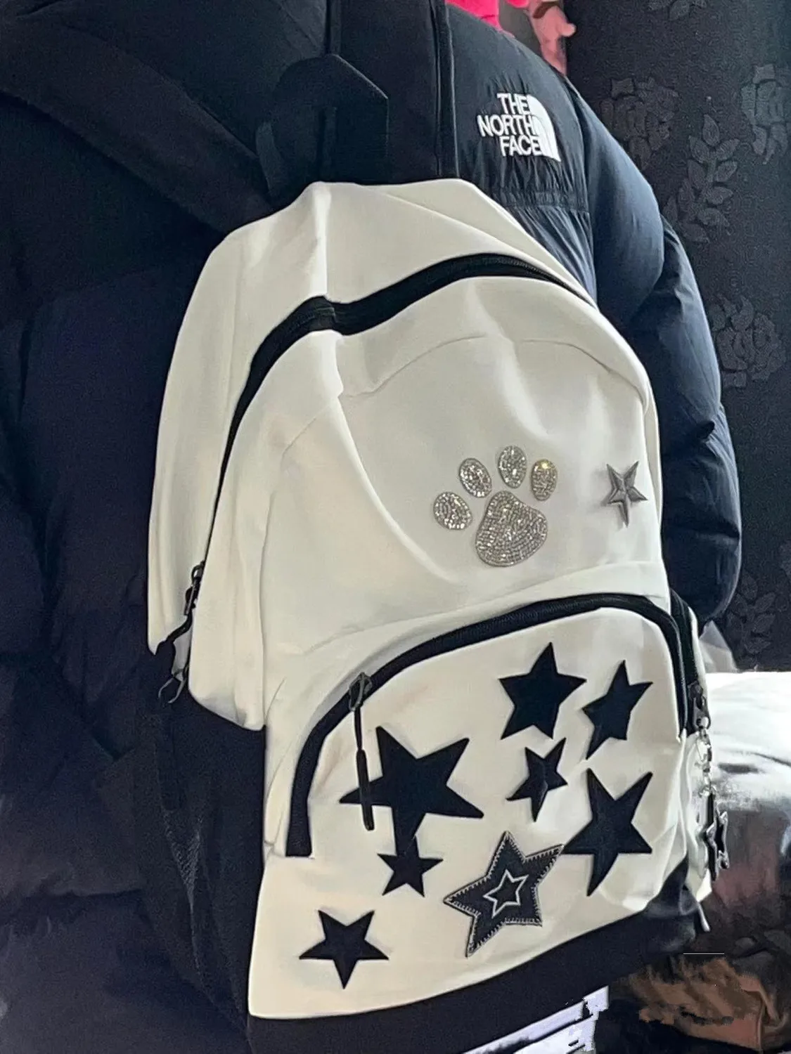 Корейски Y2k Естетически модерни раници с голям капацитет Sweet Star, ученически чанти за прекрасната студенти, Японски раница за пътуване в стил гръндж Изображение 2