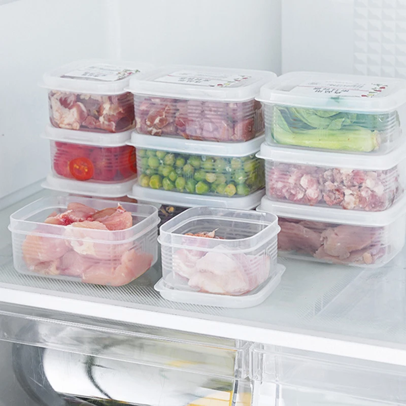 Кутия за съхранение на хладилника, Отделение за замразено месо, фризер, Контейнер за съхранение на свежи продукти, Органайзер за плодове, Кутия за ориз Изображение 2