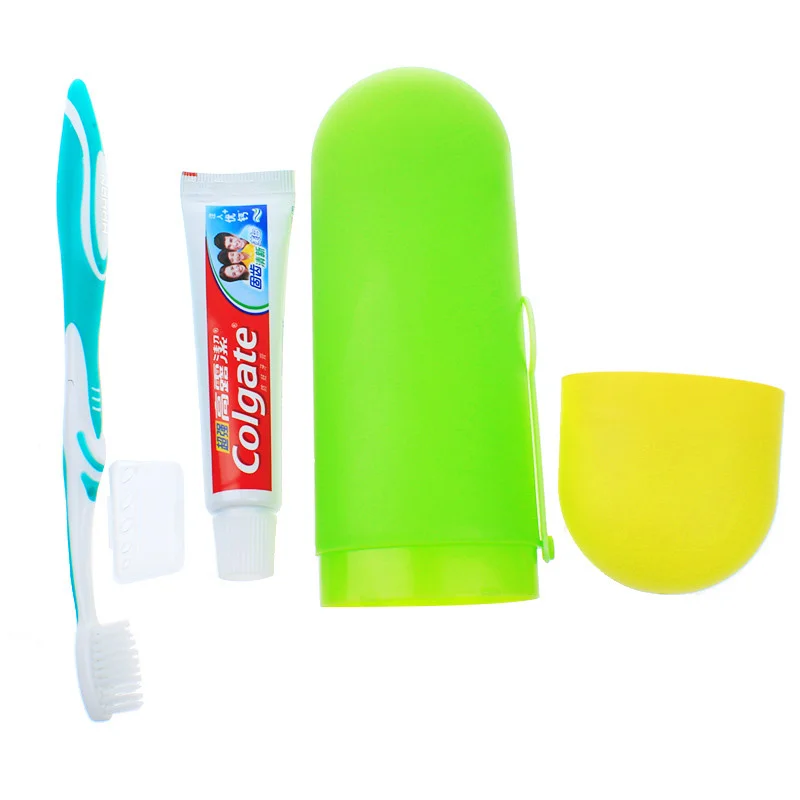 Кутия за четка за зъби Пластмасов чиста и гигиеничная кутия за съхранение 6 цвята, По желание на Малък и преносим Калъф за четка за зъби ярки цветове Изображение 2