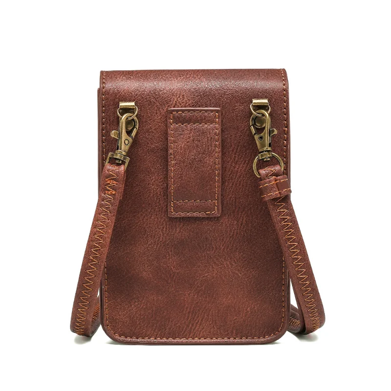 Модерна чанта Chikage в стил пънк-рок, богат на функции малка квадратна чанта, мини чанта през рамо за пътуване на открито Изображение 2