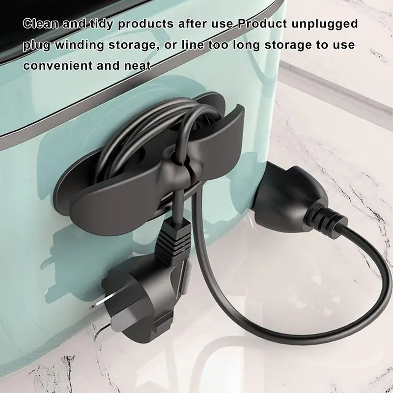Устройство за навиване на кабела за кухненски уреди Универсален самоклеящийся Органайзер за захранващия кабел за управление на устройство за кабели Аккуратная опаковка Изображение 2