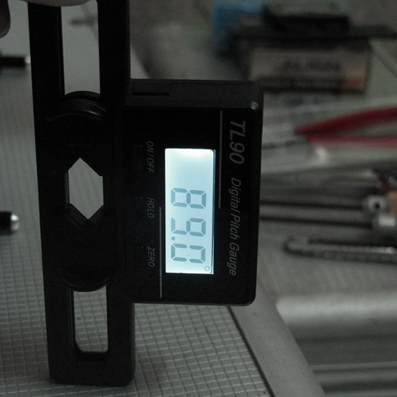 Цифров измерител на стъпки TL90 с LCD подсветка, инструмент за измерване на ъгъла на наклона на лопатките на Изображение 2