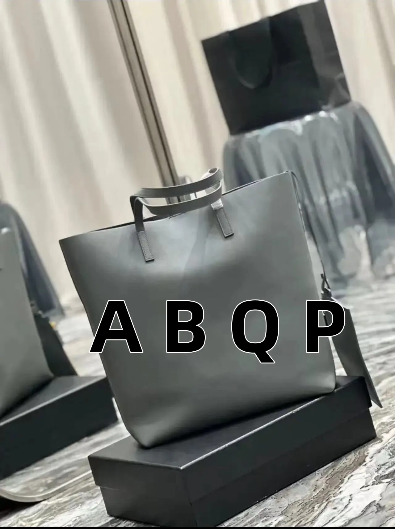 Черна чанта през рамо 2023, дамски модни брандираната чанта ABQP, Горна чанта-месинджър чанта на верига, Черна чанта-месинджър, Холщовая чанта Изображение 2